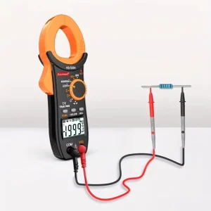 Portable Handheld Multimeter LCD Display Measuring Digital Clamp Meter 4000 Counts Auto Range Multimeter