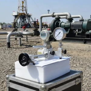 Portable Hydraulic Pressure Testing Hand Pump with Pressure Gauge