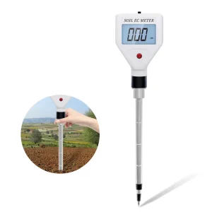 Portable LCD Display Tester Soil EC Meter Digital Plant Soil Analyzer Tool for Flowers Water Fruits