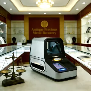 Portable Precious Metal Analyzer High Precision XRF Device USB Data Transfer CE RoHS Certified for On Site Gold Silver Purity