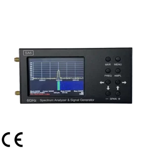 Portable SA6 Spectrum Analyzer 35-6200MHz Handheld RF Frequency Analyzer 3.2″ Touch Screen Signal Generator Metal Cover