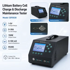 Portable Single-Cell Battery Tester for Laboratory R&D, EV 4S Shops, and After-Sales Testing
