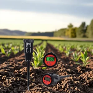 Portable Soil NPK Fertility Nutrient Analyzer Meter Tester with LCD Display Rechargeable Battery 2% Accuracy