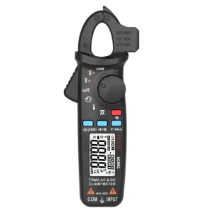Portable True RMS Multimeter, 6000 Counts, 1mA Resolution, AC/DC Current and Voltage, Capacitance, Resistance, Temperature, Frequency