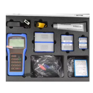 Portable Ultrasonic Flowmeter 3.6V High Temperature Battery Power Clamp-On Design Data Logger for Water Oil OEM Customizable