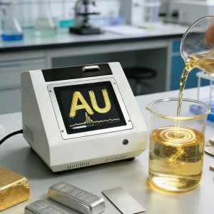 Portable X-Ray Spectrometer Precious Metal Tester High Accuracy (0.05%-0.1%) Gold Bar Testing