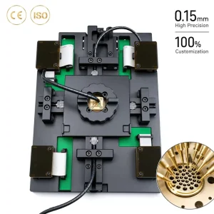 Precision Machining Aluminum Alloy 3D Chip Test Fixture 0.15mm Semiconductor IC Testing Equipment