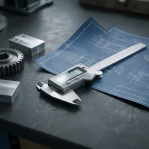 Precision Vernier Caliper Set including Calibration Certificate and Storage Box for Professional Tool and Die Makers