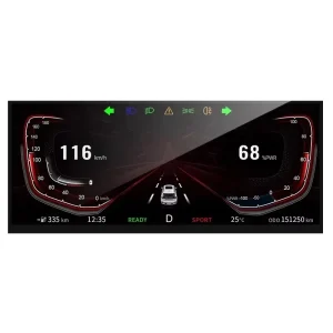 Premium 10.25 Inch Full View TFT Display Designed for Aftermarket Car Gauge Cluster Upgrades