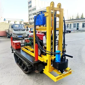Premium Hydraulic Diesel Well Drill Mini Crawler Type Flexible Mobile Agricultural Tool 35HP Water Well Drilling Machine