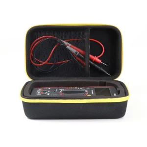 Premium Multimeter Organizer Case Anti Scratch Durable Tool Box with Foam Insert and Accessories Compartment Case Only