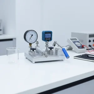 Pressure Gauge Precision Calibrator 140bar Hydraulic Calibration Pump Portable High Accuracy 0.05% 1 Year Testing
