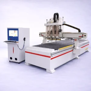 Professional 4 Process CNC Router with 4 Independent Spindles Wood Milling Machine for Door and Panel Cutting