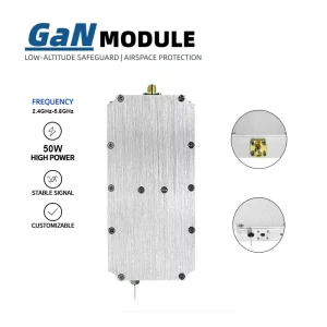 Professional Anti Drone Module 28V Input 50W LoRa 433MHz 915MHz GNSS 2400 2500MHz High Gain RF Power Amplifier