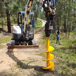Professional Customized High Quality Angle Drill Excavator Attachments Earth Auger Drill Machine for Excavator