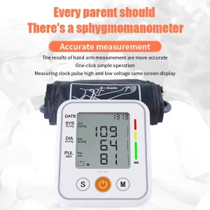 Professional Digital BP Meter Blood Pressure Gauge Medical Sphygmomanometer BP Measuring Device Clinical Blood Pressure Monitor