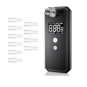 Professional Digital Breathalyzer Fuel Cell Alcohol Breath Tester Fast Response High Accuracy BAC Detector Alcohol Tester