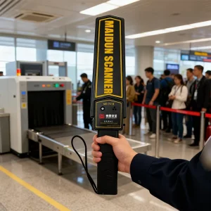 Professional Industrial Security Hand Held Metal Detector MD 701B High Sensitivity ABS Plastic IP54 Rated for Body