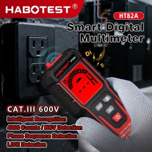 Professional Multi Tester Meter LCD Display Auto Manual Dual Mode Digital Multimeter Data Hold 4000 Count 0.5% Accuracy
