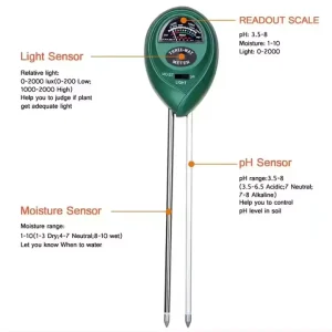 Professional Multifunctional pH Meter for Soil Test Measuring Plants pH Soil