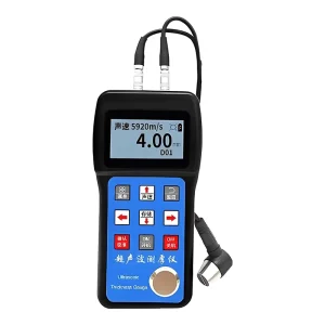 Professional Sales Digital High Accuracy Ultrasonic Thickness Gauge Instrument 0.75 600mm Measurement Range for Material Testing