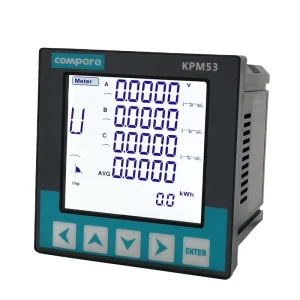 Programmable Smart Power Meter Electrical Measuring Instrument with CT Sensor Three Phase Electricity Meter