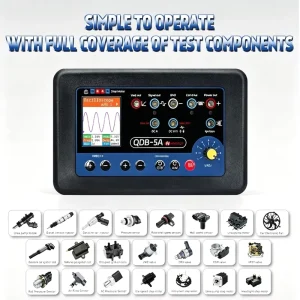QDB 5A Automotive Ignition Coil Tester Car Oscilloscope Diodes Electrical Current Analyzer Fault Detector Sensor Simulator