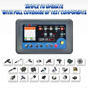 QDB300 Car Sensor Tester and Oscilloscope with PWM Drive Multimeter Ignition CRDI Injector Simulator and 5A Step Motor Driver
