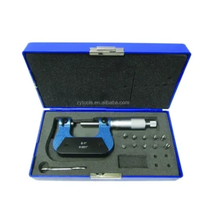 QLR Screw Thread Meauring Outside Micrometer With Anvils in Fiited case