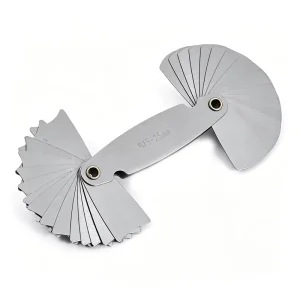 R15-25 mm Carbon Steel Radius Gauge, 32-Piece Set, 0.001 mm Accuracy