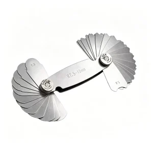 R7.5-15 mm Stainless Steel Concave and Convex Arc Contour Gauge, 32-Piece Set