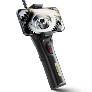 RALCAM Industrial Borescope with 210 Degree Steering Articulating Waterproof Borescope 8.5 High Temperature Protection Endoscope