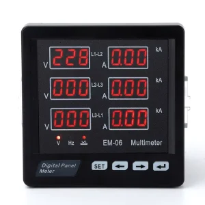 REHE EM 06 AC Multifunction Meter Electric Power Multi Meter Monitoring Smart LED Display 6 Phase Digital Multimeter