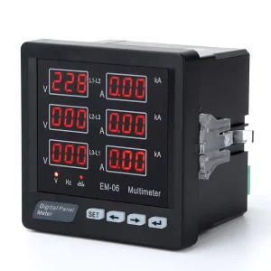 REHE EM 06 Customizable AC 220V Digital Panel Meter 6 Phase Electric LCD Display Multi Function Power Meter