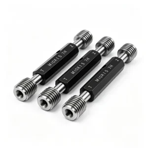 RNH M10X1.5 7H M12X1.5 6H GCR15 Thread Plug NOGO Gauges High Accuracy Metric Screw Thread Inspection Double Ended Limit Gauges