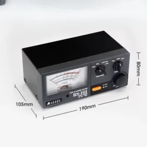 RS 101 1.8 60MHz SWR Power Meter with LED Backlight and 30W 300W 3KW Adjustable for Short Wave Radio