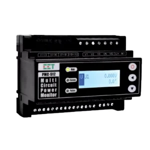 RS485 DC Din Rail Power Monitor Multi-Channel Energy Meter LCD Display 0.5 Accuracy RCT Three Phase Model PMC-512-D