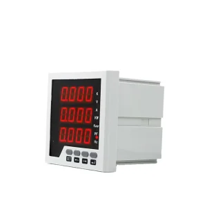 RS485 LED Three line Display Three phase Multi function Digital Ammeter AC100V 400V CE Certified 1.0 Accuracy 2 Year Warranty