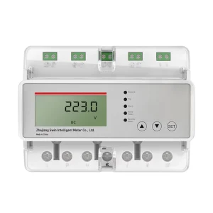 RS485 Three Phase Din Rail Smart Current Transformer Meter