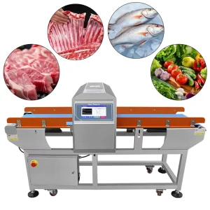 RT-1212 Multi Frequency 304 Stainless Steel IP54 Rated 10 Inches Sensitivity Aluminum Foil Bags Industrial Metal Detectors