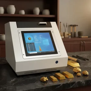 Rapid High Precision X Ray Spectrometer with HD Camera for Gold Purity Testing in Jewelry & Refineries