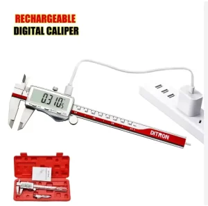 Rechargeable Digital Vernier Caliper 150mm 200mm 300mm with LCD Screen Metal Caliper Use Type Charge Measure Tools