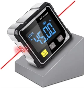 Rechargeable Dual Laser Digital Inclinometer LCD Backlight 4 sides Magnet Auto Rotate for Construction Civil Engineering
