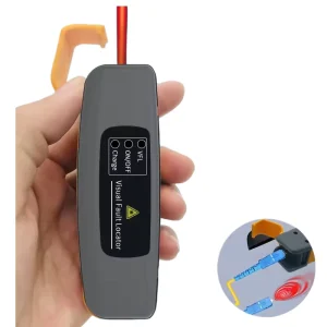 Rechargeable Mini VFL Fiber Tester 650nm Optical Cable Fault Detector for Telecom Engineering and Installation HJ650