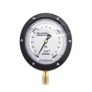 Red Flag Vacuum Gauge YBN-150 Vibration-resistant Precision Pressure Gauge Class 04 Oil-filled Shockproof Model Pressure Gauge