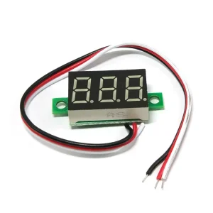 Red Three-wire Voltmeter 0.36 Inch DC 0V-30V DC Voltage Meter Head Voltmeter Digital Display Meter IC Chip