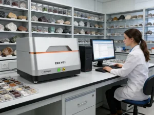 Rock Solid Reliability Benchtop XRF Spectrometer EDX V61 SDD Detector External Vacuum Pump for Mineral Rare Earth