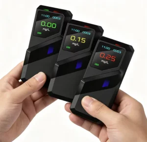 S1 High Precision LCD Display Quick Response Detection Portable Alcohol Tester for Driving Safety