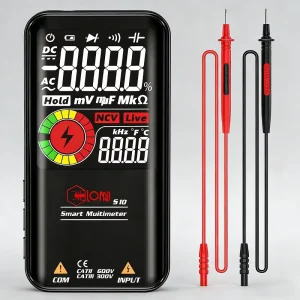 S10 Digital Multimeter Voltmeter Tester AC DC Voltage Current Measurement 620V 600V 0.5% Accuracy 3-Digit Display