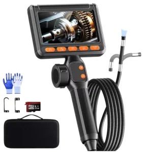 S23 6mm Semi rigid 1.5m Long Industrial Endoscope LED Light 4.3” IPS 1080P HD Screen 5.5FT Flexible Two way